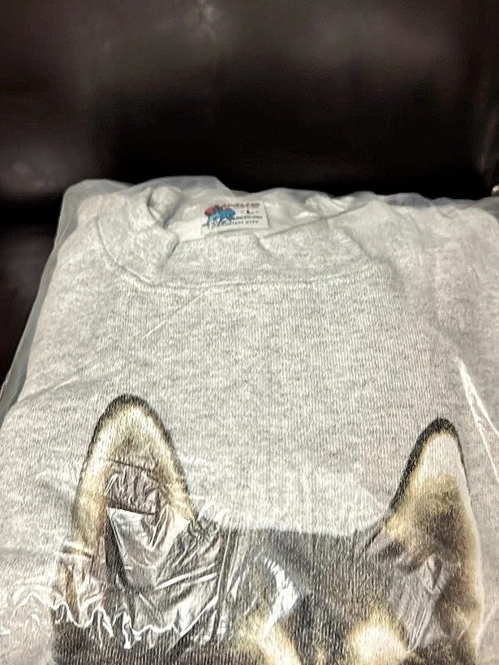 IMUS Graphic Short Sleeve Tee in Gray Large Like New